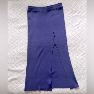 Knit midi skirt Stradivarius size S